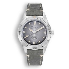 Reloj De Cuero Gris Sunray Squale SUPERSSG.PG
