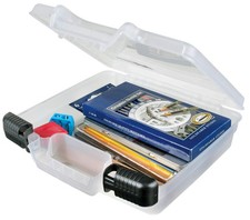 Portable Art Craft Storage Case with Handle Clear Deep Organizer 10 Inch