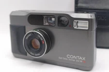 [N MINT w/case] Contax T2 Titan Black 35mm Point & Shoot film camera from Japan