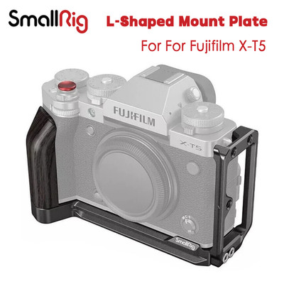 SmallRig L-Bracket für Fujifilm X-T5   Ebenholzgriff, Arca-Swiss, Ausziehbar