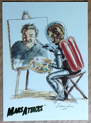 2012 Mars Attacks Card 99 MARTIAN ARTIST IMPRESSION.