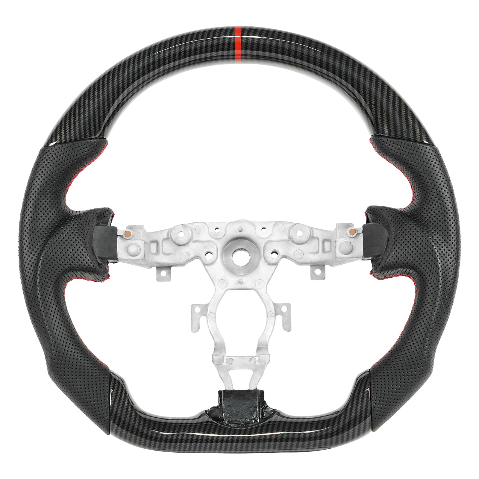 Hydro Dip Carbon Fiber Steering Wheel For 2008+ Nissan 370z Maxima Juke Sentra
