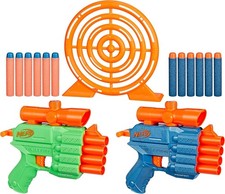 Nerf Elite 2.0 Face Off Target Set-2 Dart Blasters, Target 12 Darts