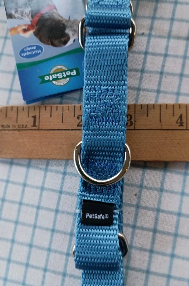 Nuevo Collar para Mascotas Martingala PetSafe Ajustable M 10"-16" Cuellos 3/4" W Azul Real Foto 2 de 4