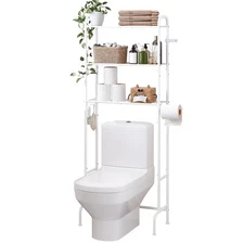 Over The Toilet Storage,3-Tier Heavy Duty Metal Bathroom Organizer, Freestand...