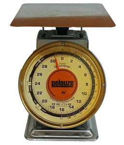 VINTAGE PELOUZE SCALE 832SRD QUICK STOP TEMPERATURE COMPENSATED ROTATING FACE