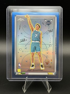 2025-26 Topps Chrome X's and Whoa's Blue Refractor #XW-10 Kon Knueppel RC /150