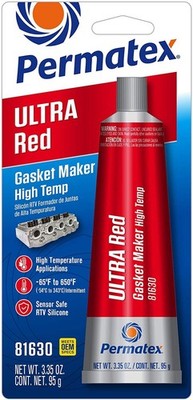 Permatex 81630 Gasket Maker, Ultra Red High Temperature 3 oz