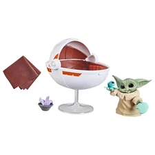 Star Wars The Bounty Collection Grogu’s Hover-Pram Figure Playset, Baby Yoda