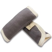 Organic Baby Seat Belt Cushion, Extra Plush, 100 Cotton Gray 
