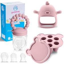 Baby Fruit Feeder Breastmilk Popsicle Mold Set   3 Pack Silicone Teething