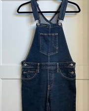 Levi  s Levis Denim Slim Skinny Dark Wash Utility Bib Overalls Size Small NWOT
