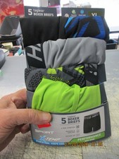 Hanes 5 Boxer Briefs Boys XL 18 Performance Tagles X-Temp Lightweight FREE Ship