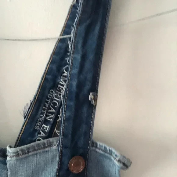 OOAK Handmade American Eagle Patchwork Denim Over… - image 8