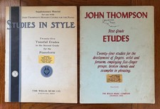 Lot Of 2 Vintage John Thompson's Piano Course Books (1933 & 1939)