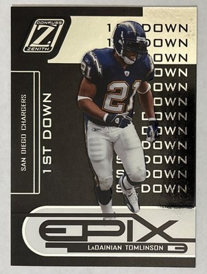 LaDainian Tomlinson 2005 Zenith Epix 1st Down Black #E-19 (046/100) - Chargers