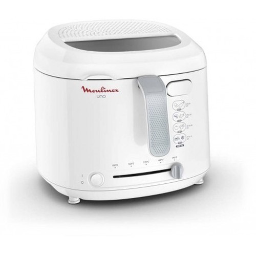 Moulinex Friteuse Électrique Uno AF203110 - Capacité 1kg Pour 4 Personnes, Compacte Avec Hublot, Position Égouttage Et Thermostat Ajustable