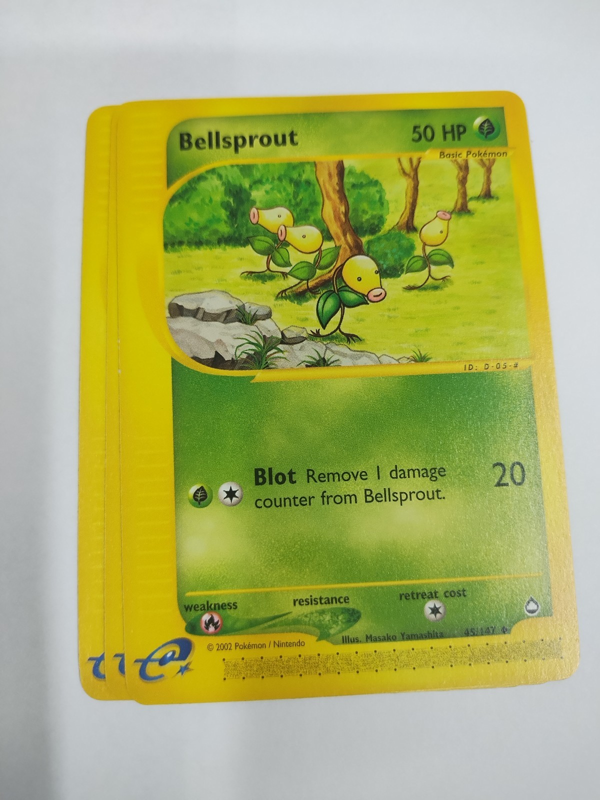 MINT Pokemon, Bellsprout 45/147, Aquapolis, Pokemon TCG