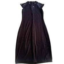 Bailey 44 Little Black Dress See-Through Sleeves Size X-Small 