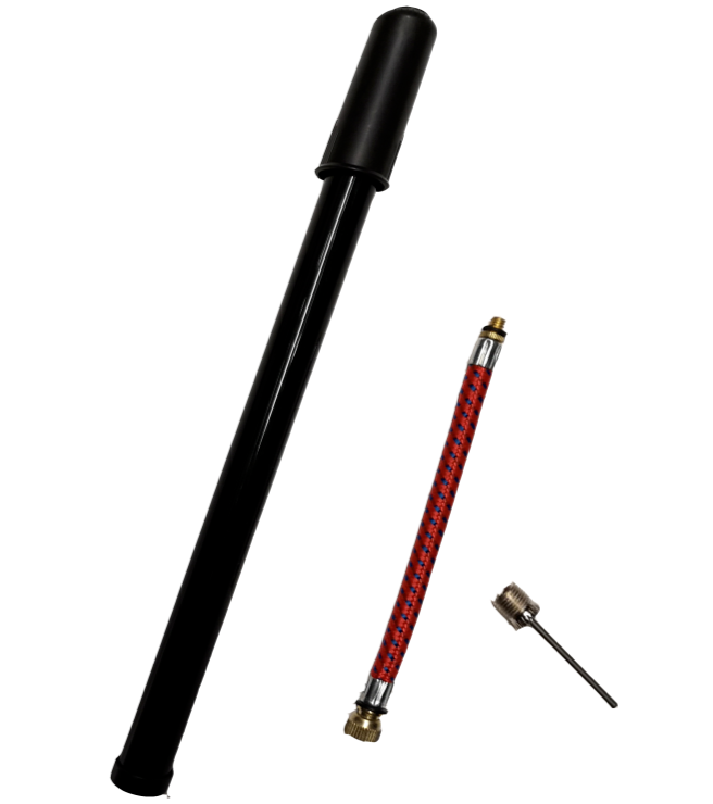 Bicycle Bike Hand Tire Pump 15"" with Schrader Valve and Needle Adaptor,Ball,Tyre