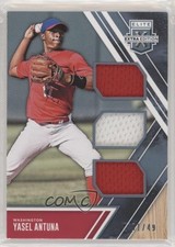 2017 Elite Extra Edition Triple Materials Holo Silver 1/49 Yasel Antuna hg6