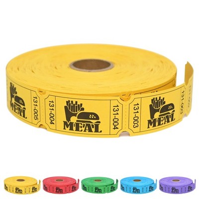 1000 Raffle Tickets Rolls, Meal Tickets Single Roll for Events, Leisure, Movi...