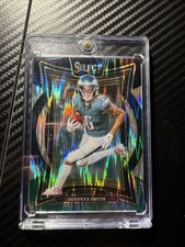 2024 Panini Select - Concourse Devonta Smith #51 Black & Green Shock Prizm