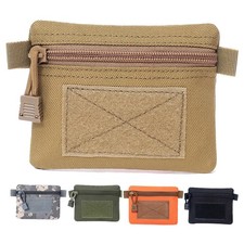 Tactical Molle EDC Pouch Wallet Small Waist Pack Purses Portable Card Key Holder