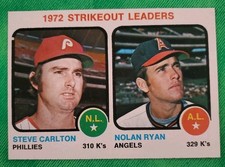 1973 Topps - League Leaders Nolan Ryan, Steve Carlton #67