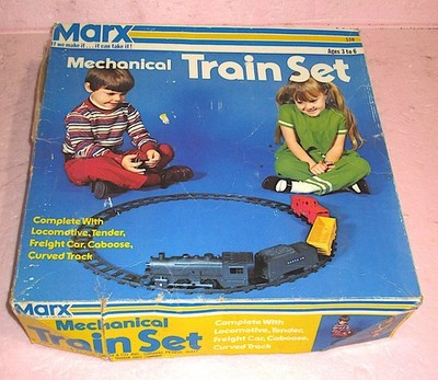 Marx 530 Mechanical Windup Santa Fe Freight Train In OB - In Fantastic Shape!