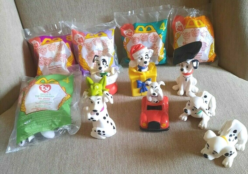 Lot Of 12 Disney 101 Dalmatians McDonald's Toy Figures Vintage MINT Pre-owned