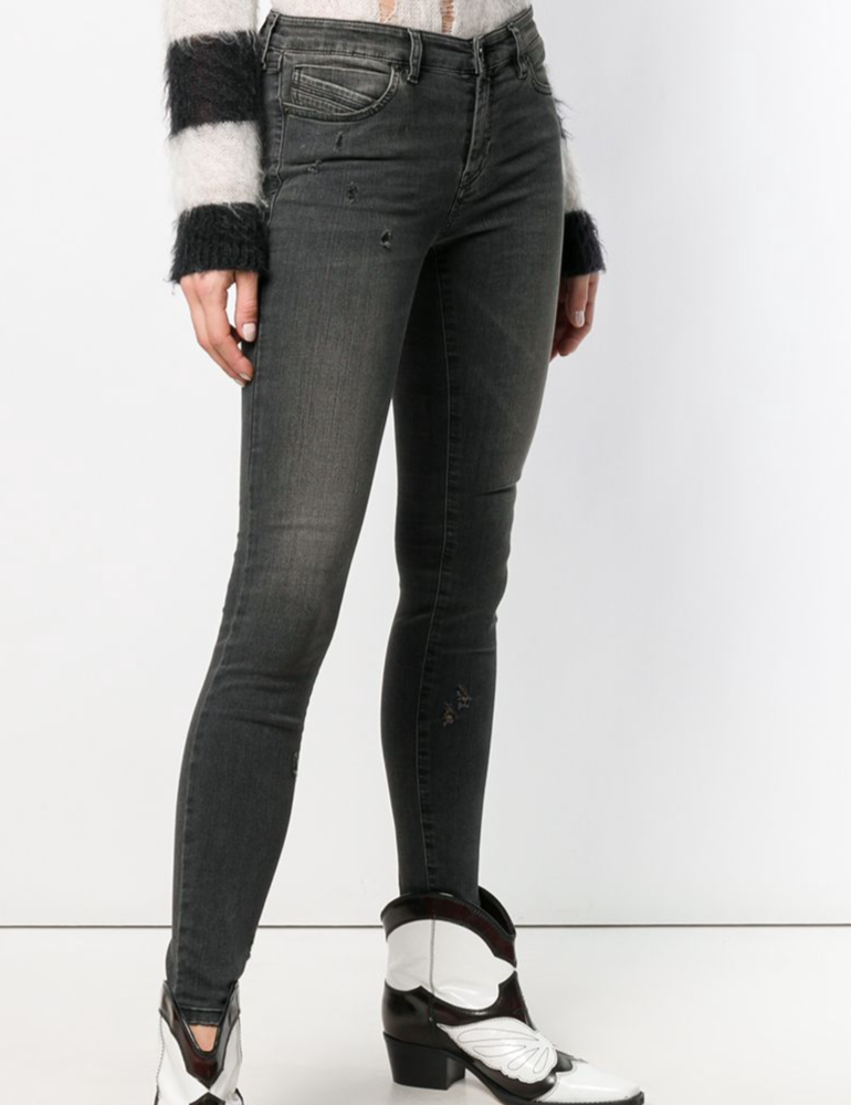 $275 NWT DIESEL BLACK GOLD Sz28 SUPER SKINNY MID-WAIST STRETCH