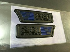 S281 Of Saleen 281 Parts Emblem New Never Installed Gloss Black Blue -1pair
