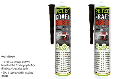 Petec 2X 310Ml K&D Colla E Massa Sigillante Nera Caravan Barca - Foto 9