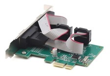 Syba Dual-Port RS-232 DB9 PCI Express x1 Controller Card P/N: SI-PEX15037 Tested