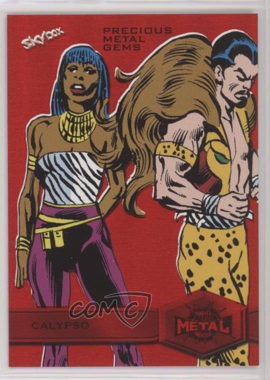 2022 Marvel Metal Universe Spider-Man High Series PMG Red 24/100 Calypso #115