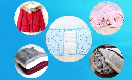 XL CLOTHES QUILT BEDDING DUVET HANDLES LAUNDRY PILLOWS STORAGE BAG MOVE HOME - Picture 7 of 9