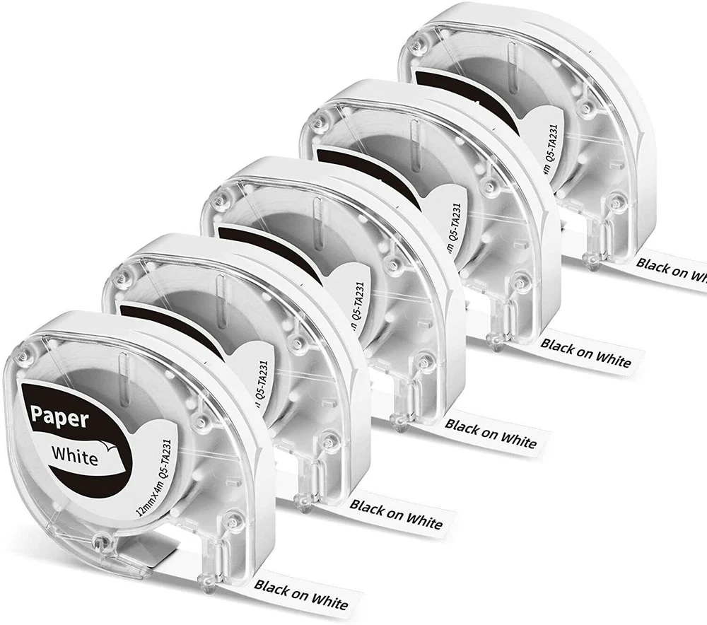 Dymo 91331 Label Tape Compatible with Letratag 91330 12267 & P12 Label Maker Dymo 91331 Label Tape Compatible with Letratag 91330 12267 & P12 Label Maker