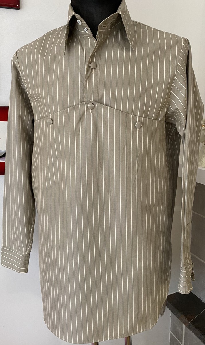 A CHILD OF THE JAGO🔥 long sleeve shirt Beige Rope Stripe Made in