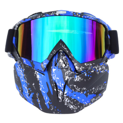 Detachable Goggles Safety Glasses Working Face Mask Shield Eye Protection Gear