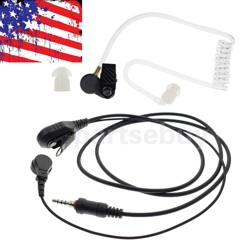 Earpiece Mic Microphone For Yaesu Vertex FTA-450 FTA-550 FTA-750 VX-6R 7R FT270R - Image 2 of 4