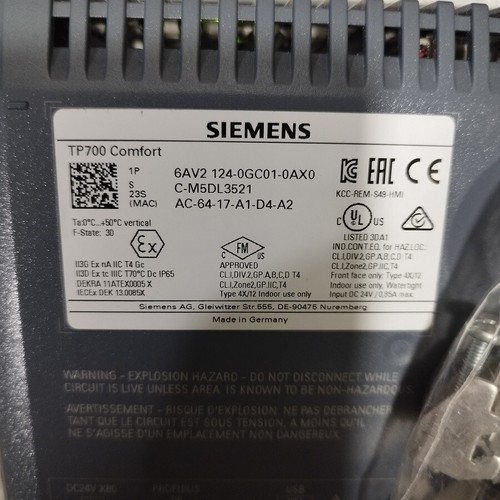 ▀▄▀▄▀ COMFORT SIEMENS TP700 -- 6AV2 124-0GC01-0AX0 -- 6AV2124-0GC01-0AX0 ▀▄▀ - Bild 5 von 5