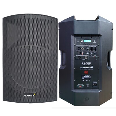 15'' 2-Way 4000W Active Powered Speaker Bluetooth TWS PA Audio DJs Speaker System