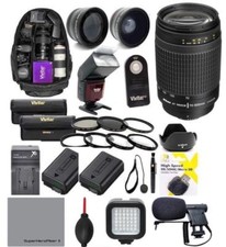 NIKON D3400 MEGA HD 55MM ACCESSORY KIT HD LENSES TRIPOD BACKPACK FLASH 70-300MM