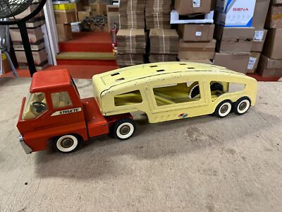 Structo Manufacturing ストラクト　ビンテージ　トラックトイ Vintage 1966 Made In USA Structo Toys Turbine Car Carrier Truck
