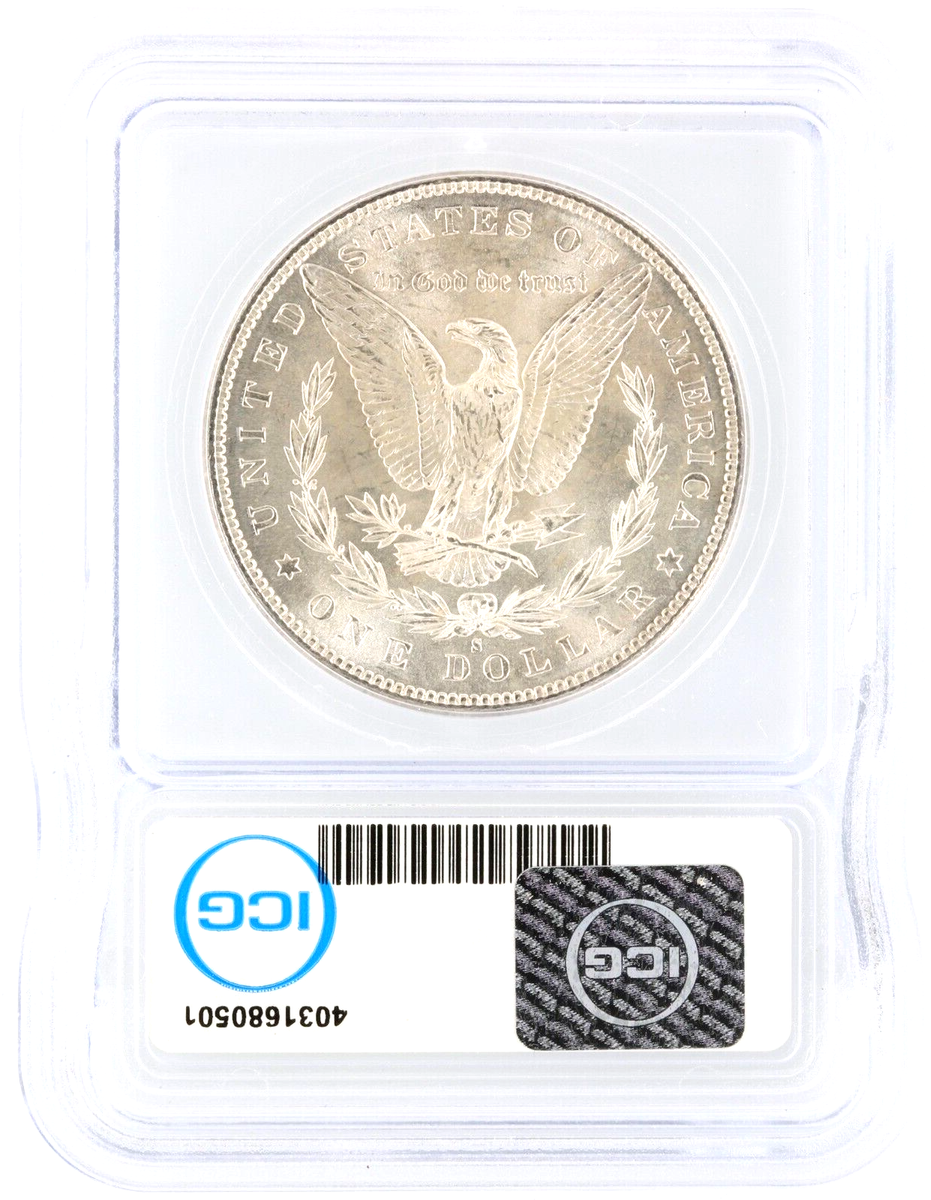 1882 S $1 銀貨 MS 62 NGC認証 1882 S MORGAN SILVER DOLLAR ICG MS 62 | eBay