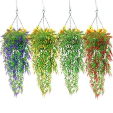 Fake Hanging Flowers Vine Plant Home/Garden Decor Indoor/Outdoor Wedding Yard