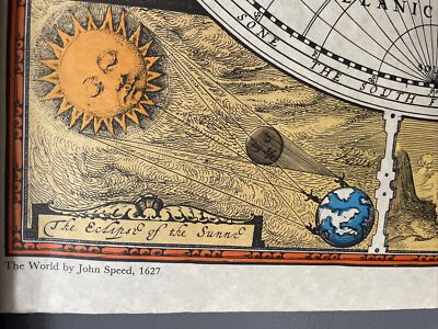 Vintage A New and Accvrat Map the World by John Speed 1627 | eBay