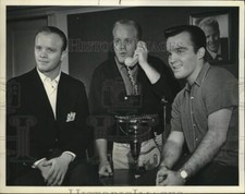 1961 Press Photo Dennis, Philip, and Lindsay Crosby appear on "Person To Person"