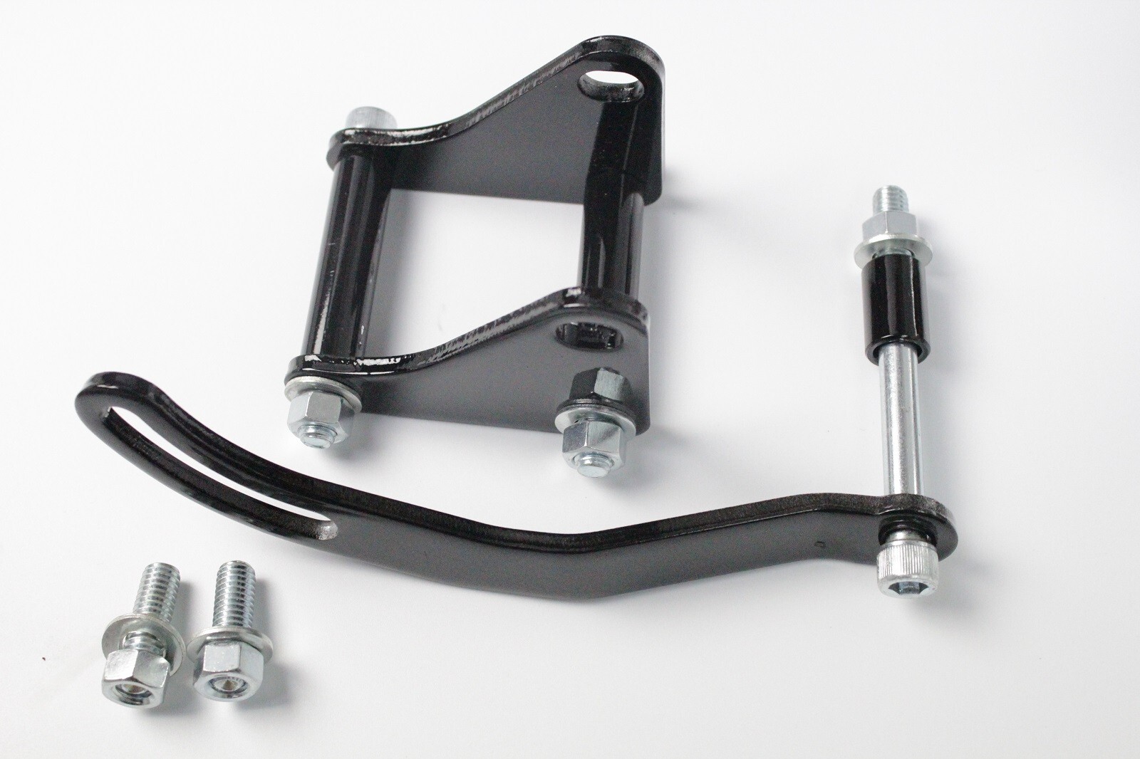 BLACK SB Chevy SBC Complete LWP Steel Power Steering Long Water Pump